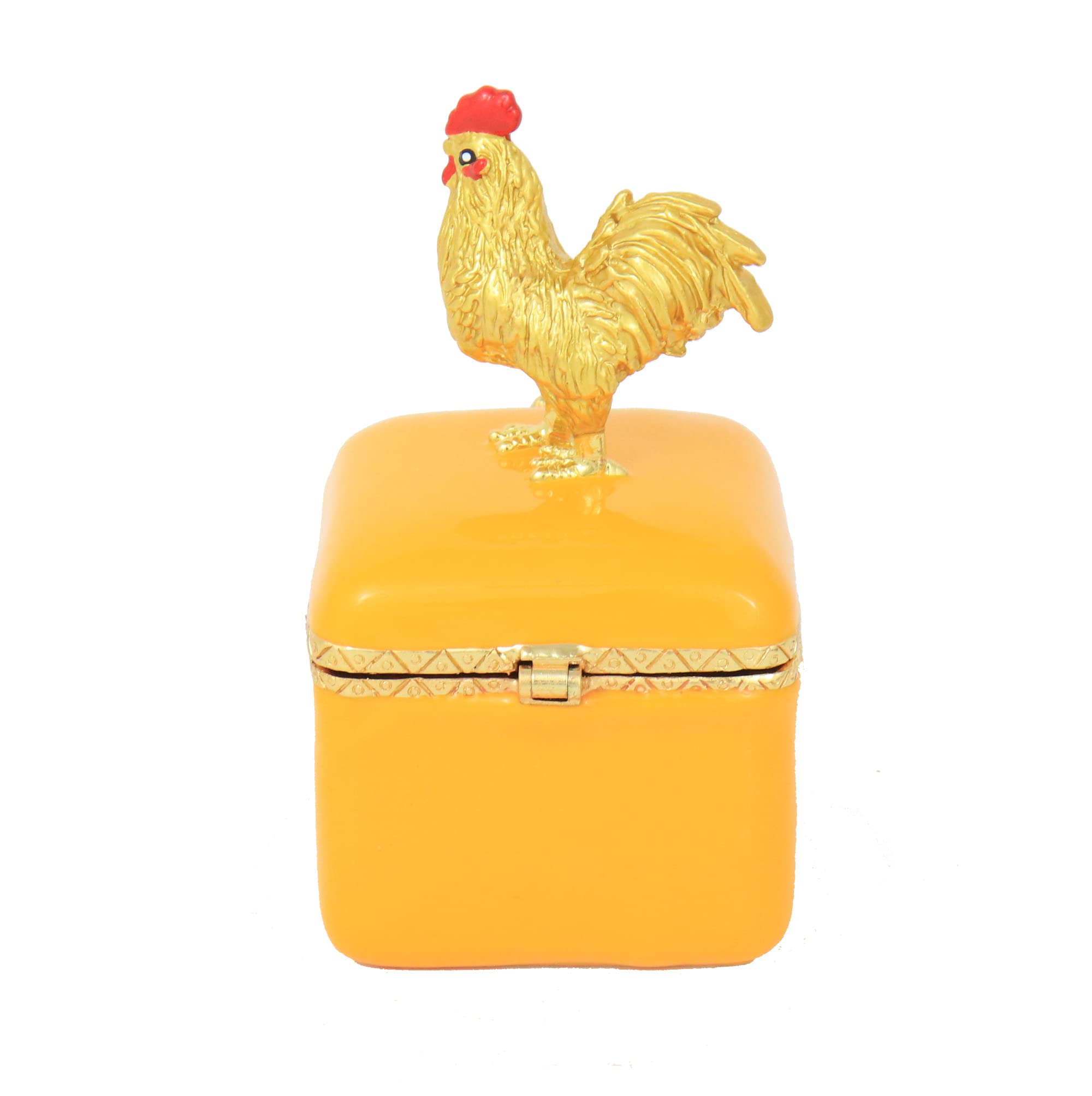 Amazon.com: Feng Shui Gold Rooster Peach Blossom Treasure Box